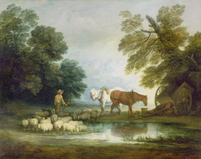 Shepherd by a Stream by Thomas Gainsborough